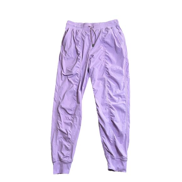 Crz‎ Yoga Pants Women’s M Purple Drawstring Stretch Athleisure Cropped High Rise - Picture 1 of 4